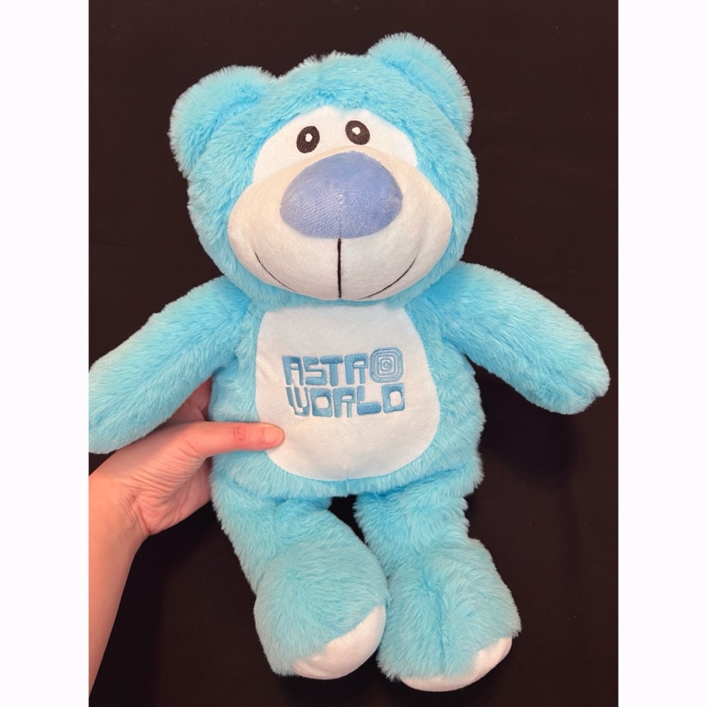 NWOT Travis Scott Astroworld Blue Teddy Bear Plush Toy